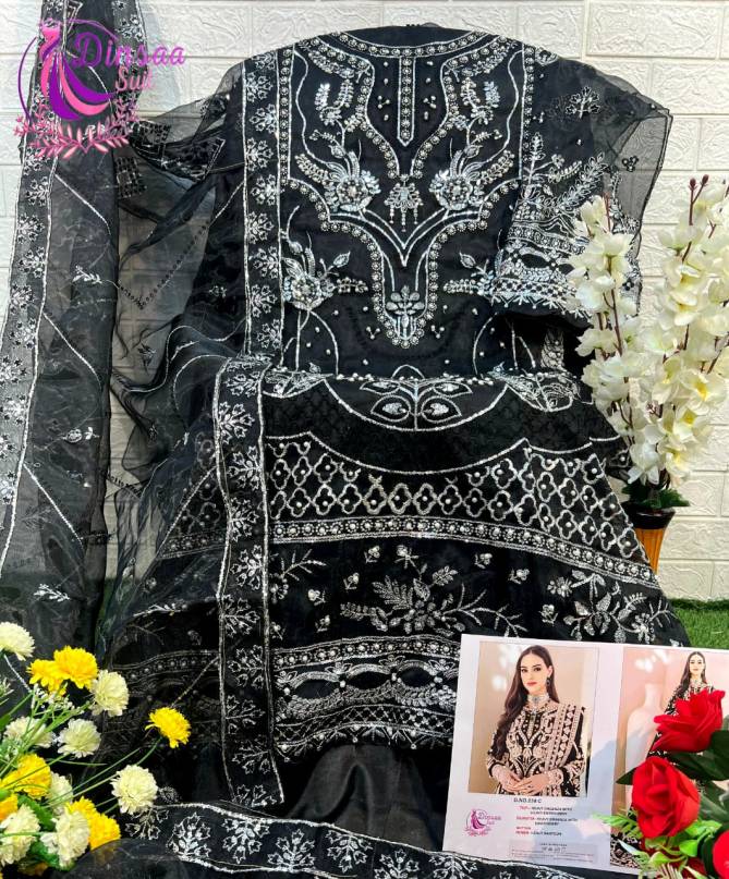 238 Dinsaa Suits Embroidery Pakistani Suits Wholesale Market In Surat